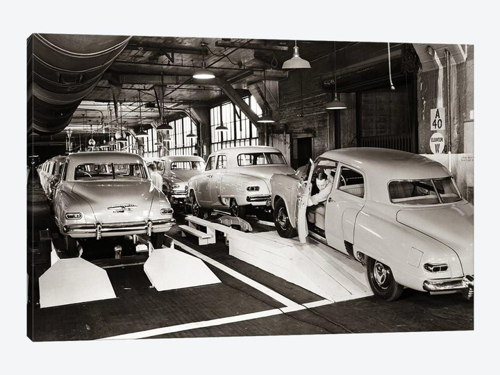 1950s Studebaker Automobile Production Assembly Line