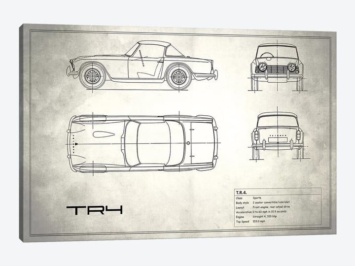 Triumph TR4 (Vintage Silver)