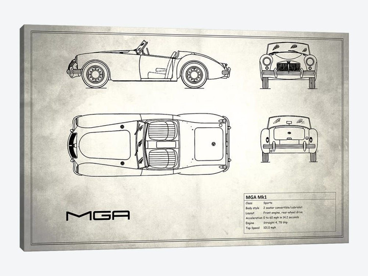 MG MGA Mark I (Vintage Silver)