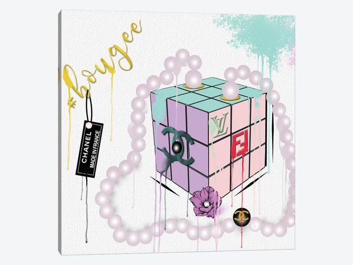 Hashtag Bougee Pastel Cube Clutch