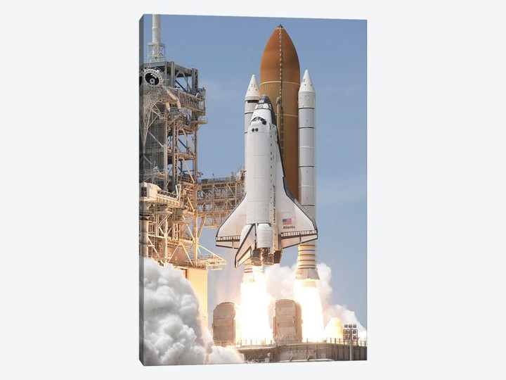 Space Shuttle Atlantis Lifts Off From Its Launch Pad At Kennedy Space Center, Florida V