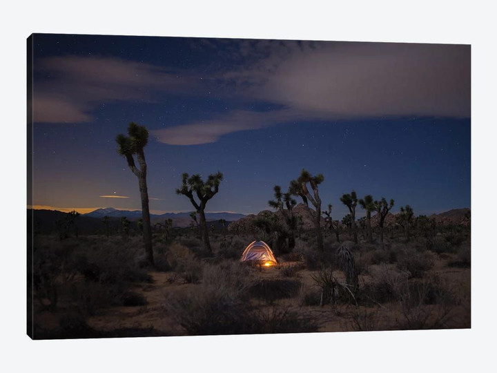 Lonely Tent Under Desert Stars