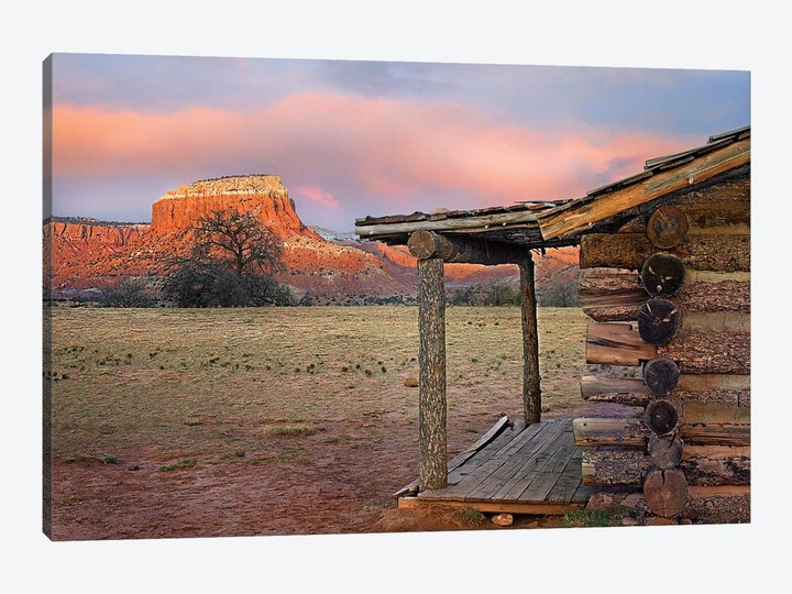 Log Cabin, Kitchen Mesa, Ghost Ranch, New Mexico