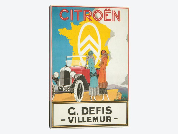 1925 Citroen Motoring Poster