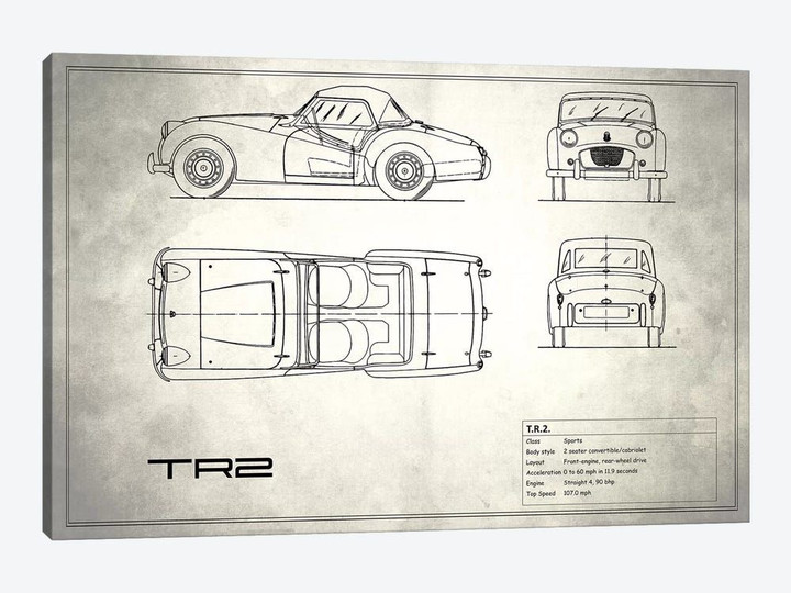 Triumph TR2 (Vintage Silver)