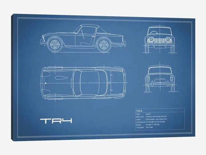 Triumph TR4 (Blue)
