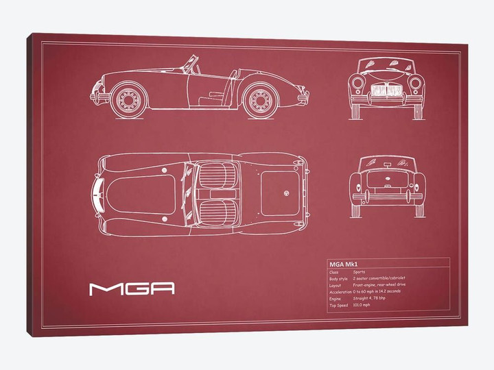 MG MGA Mark I (Maroon)