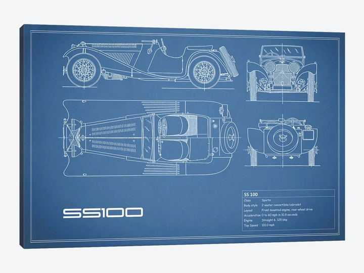 SS Cars Ltd. (Jaguar) 100 (Blue)