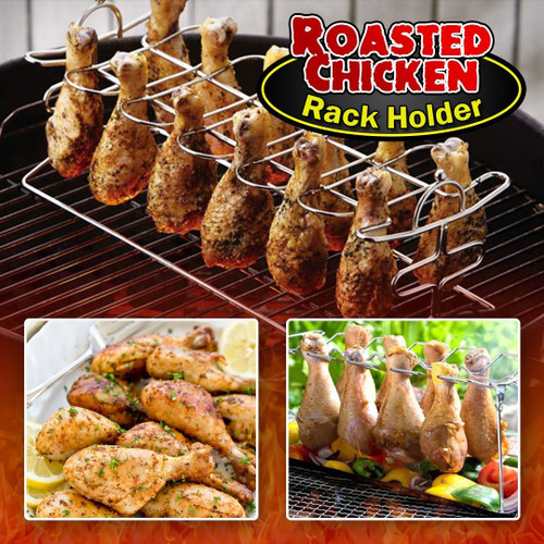 BBQ Roasted Chicken Rack - Baked Chicken Legs & Chicken Wings