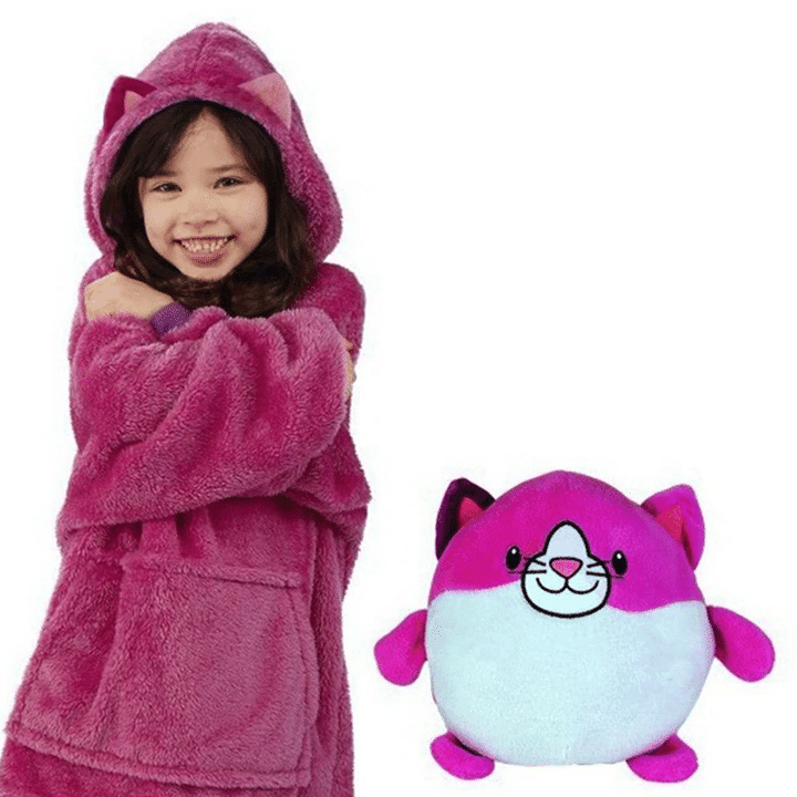 2-in-1 Comfy Oversized Pet Hoodie For Kids
