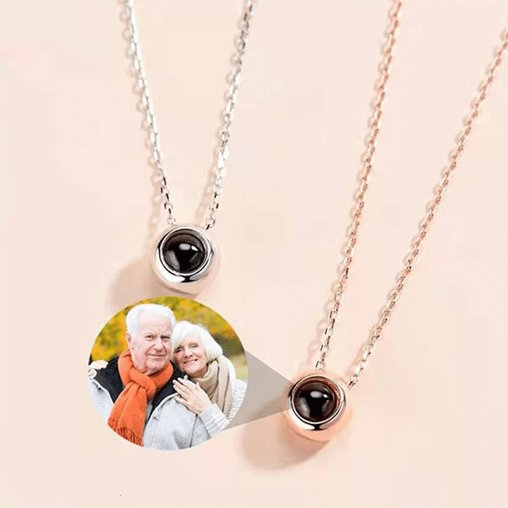 Personalized Circle Photo Necklace
