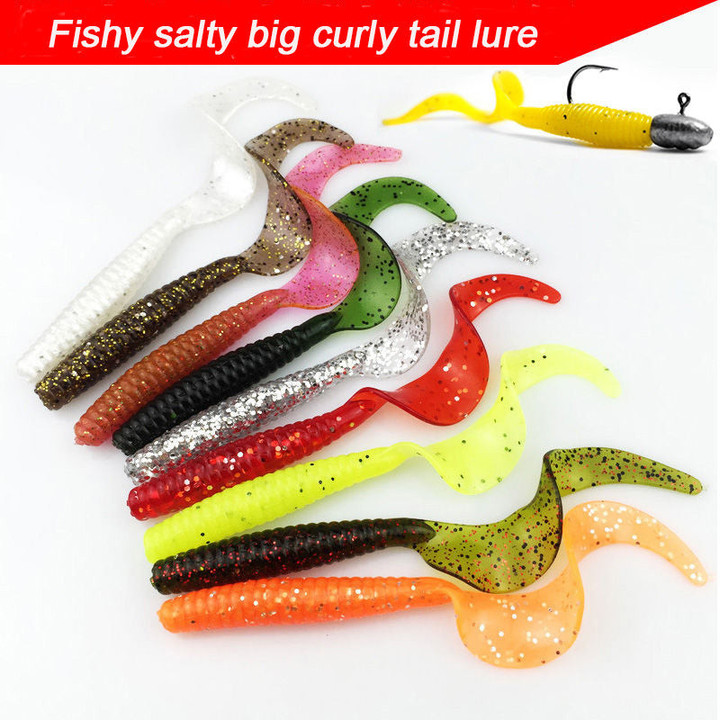 GP Fishing Worm Curly Soft Bait