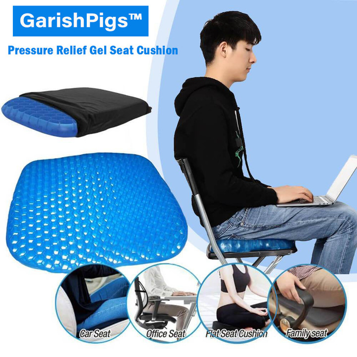 GarishPigs™ Pressure Relief Gel Seat Cushion