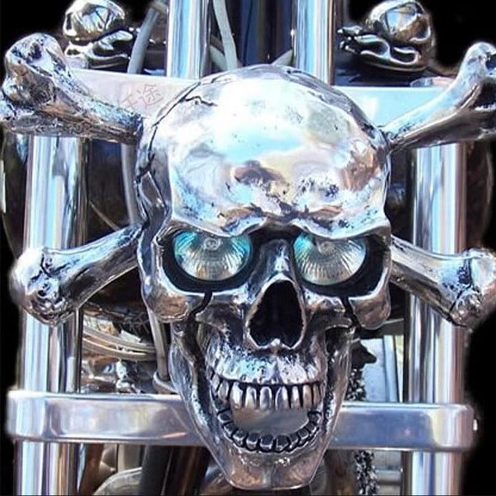 Motorcycle Skull Headlight