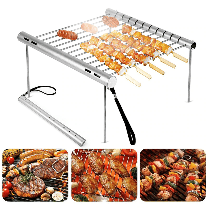 Ultra Compact Stainless Steel BBQ Grill