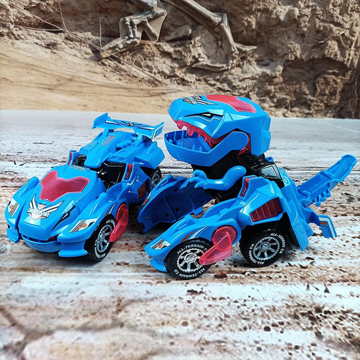 Automatic Transforming Dinosaur Car With Music and LED Light (80% OFF)