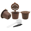 8Pcs Reusable Coffee Filter Cup With Spoon & Brush