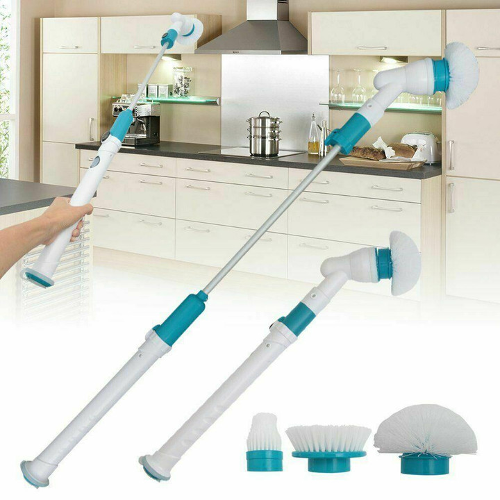 Height Adjustable Wireless Electric Scrubber
