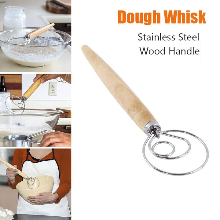 Multi-purposes Non-stick Dough Whisk