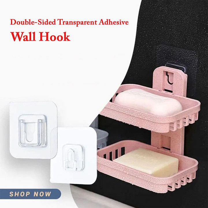 Double-Sided Transparent Adhesive Wall Hook
