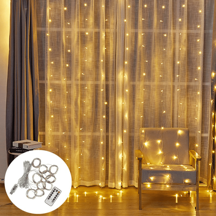 Magical Fairy Curtain String Lights with Remote Control