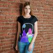 Girl Looking Into The Universe T-shirt