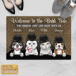 Welcome To The Bark Side Personalized Doormat