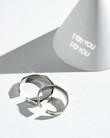 Light and Shadow Silver Couple Rings