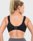 Full Coverage Underwire Workout Sports Bras-Black