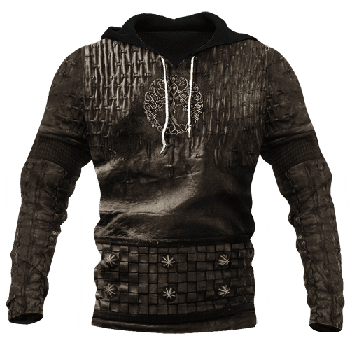 Irish Armor Knight Warrior Chainmail 3D All Over Printed Hoodie