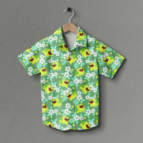 Bulbasaur Tropical Youth Short Hawaiian Shirt