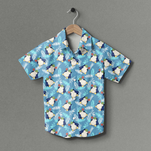 Snorlax Tropical Youth Short Hawaiian Shirt