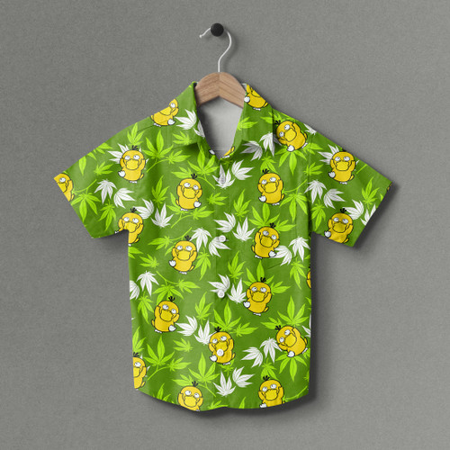 Psyduck Tropical Youth Short Hawaiian Shirt