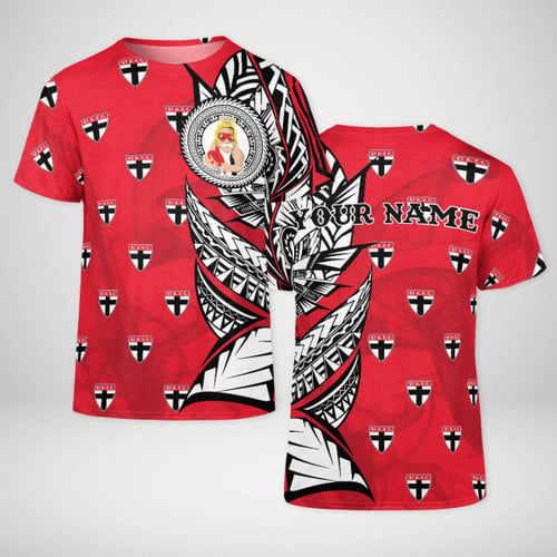 Personalized St Kilda Tribal Smoke 3D T-shirt