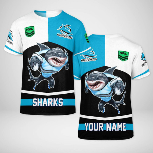 Personalized Sharks NRL 3D T-shirt