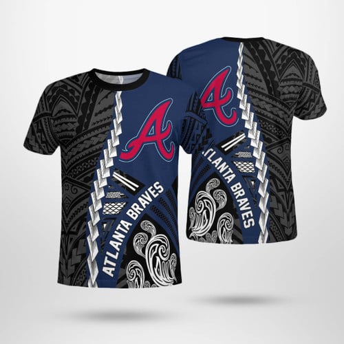 Personalized Atlanta Braves Tribal 3D T-shirt