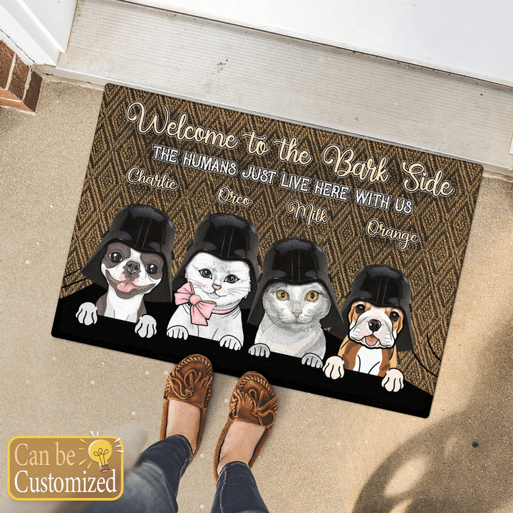 Welcome To The Bark Side Personalized Doormat