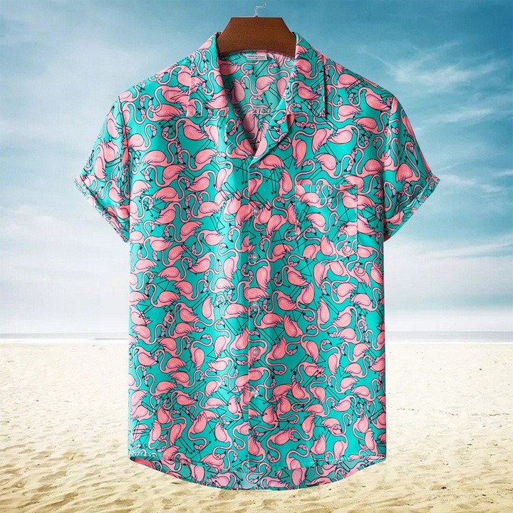 Flamingo Summer Hawaii Shirt
