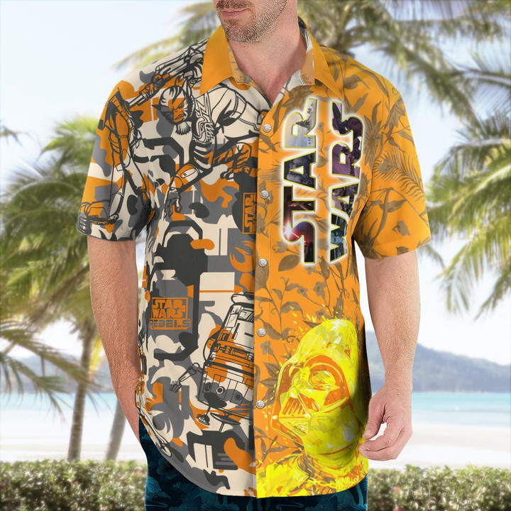 SW Rebels Yellow Hawaiian Shirt