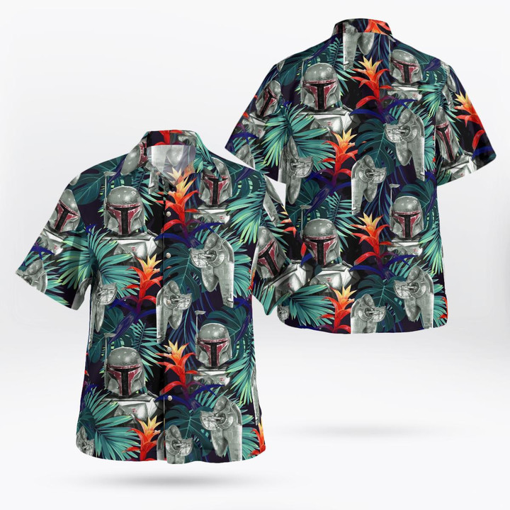 SW Saga Boba Fett Hawaiian Shirt