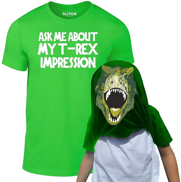 Ask Me About My T-Rex Funny Flip T-shirt