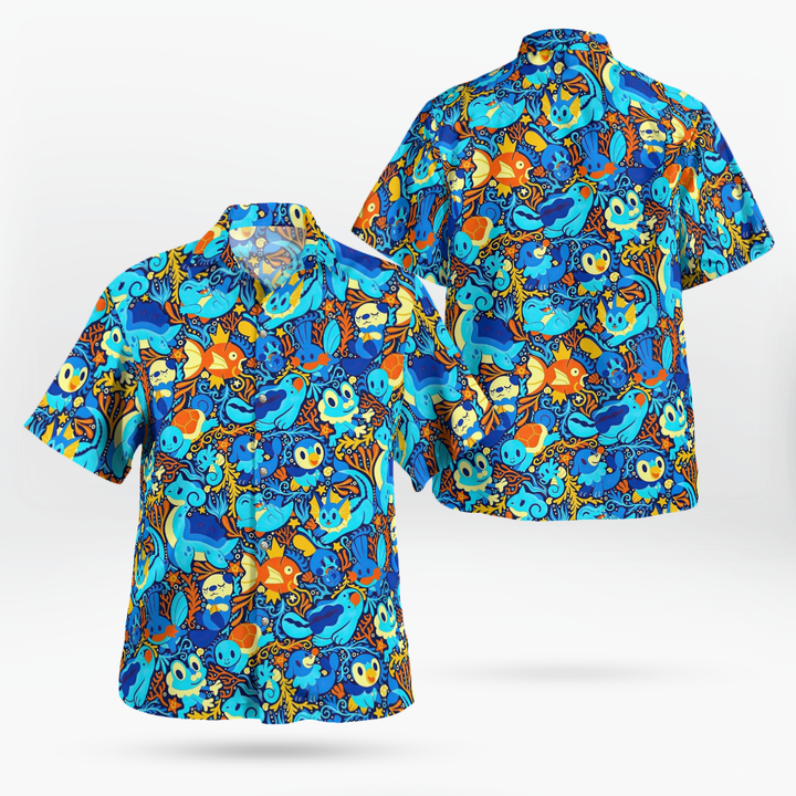 [FLASH SALE] PKM Blue Color Hawaii Shirt