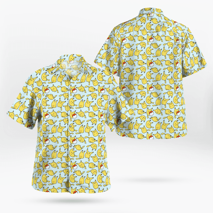 Pikachu Pokemon ChiBi Hawaiian Shirt