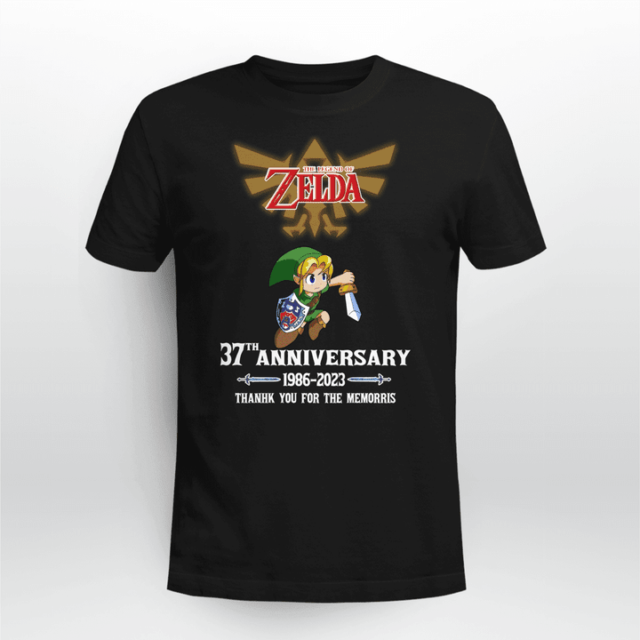 The Legend Of Zelda 37th Anniversary 1986 -2023 Shirt