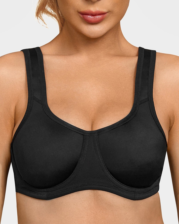 Sports Bra High Impact Underwire Non-Padded Soft Cups