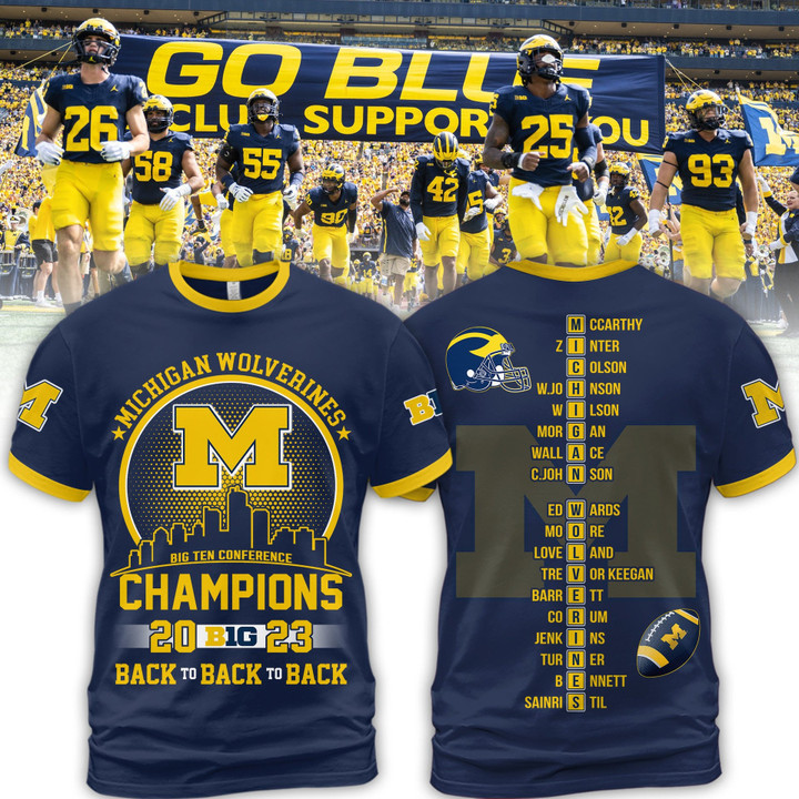 Michigan Wolverines Perfect Season 2023 Champions T-Shirt