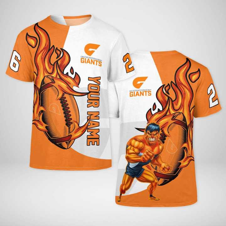Personalized GWS Giants AFL 3D T-shirt