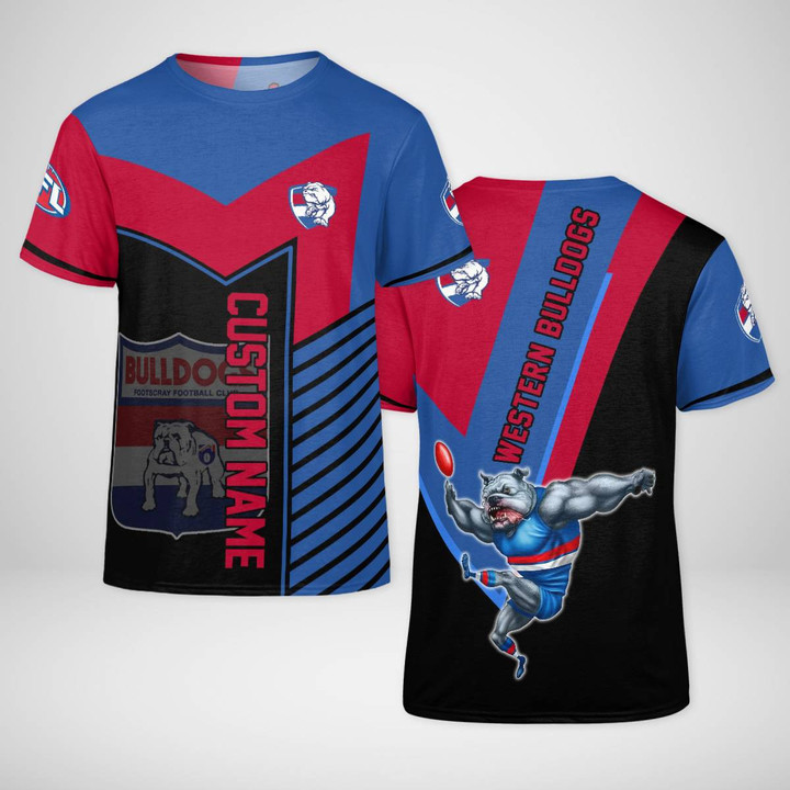 Personalized AFL Western Bulldogs 3D T-shirt