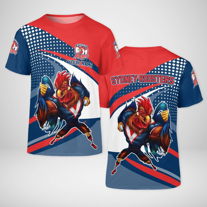 Personalized NRL Sydney Roosters 3D T-shirt