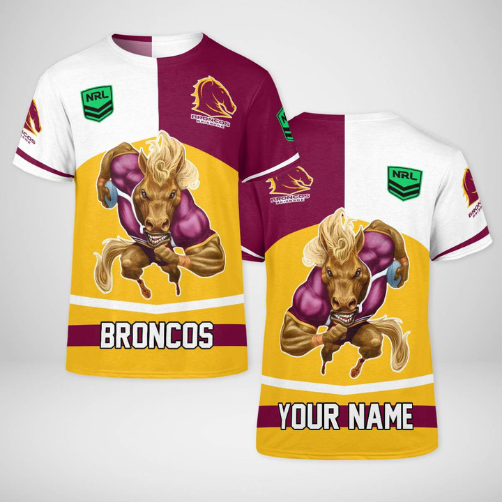 Personalized Broncos NRL 3D T-shirt